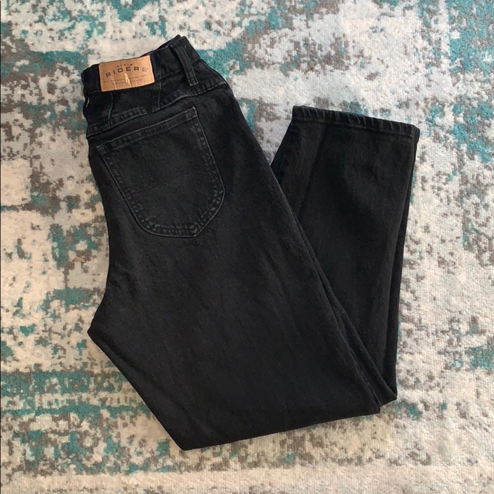Vintage Black Denim Riders